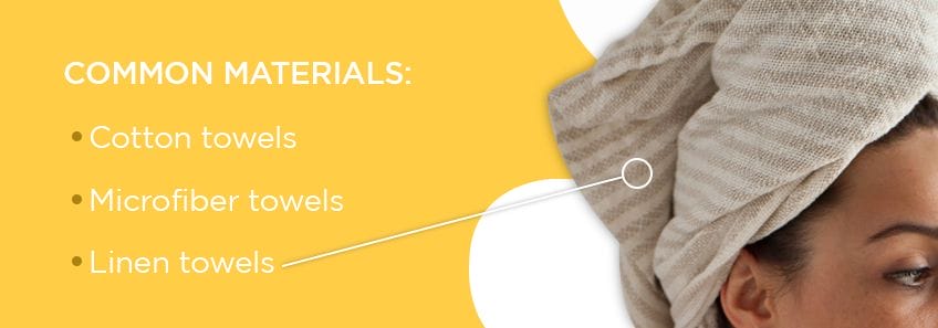 Common materials for salon towels