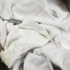 reclaimed used white towels